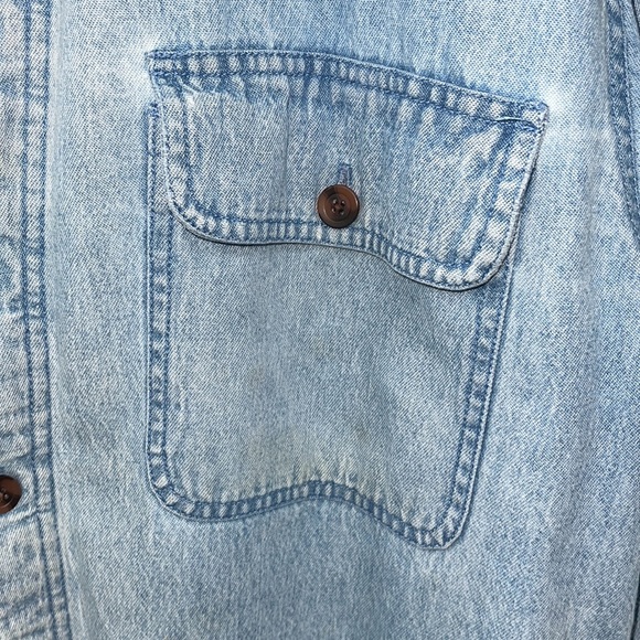 Vintage Fleece Quilted Denim Shirt - Picture 5 of 12